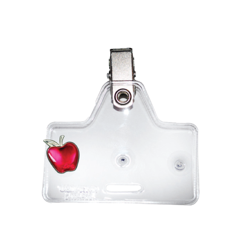 Horizontal Service & Award Pin Badge Reel Adapter (Clear Vinyl) – 10020 –  ID Badge Center