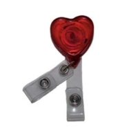 Stay and Pull Badge Reel Heart